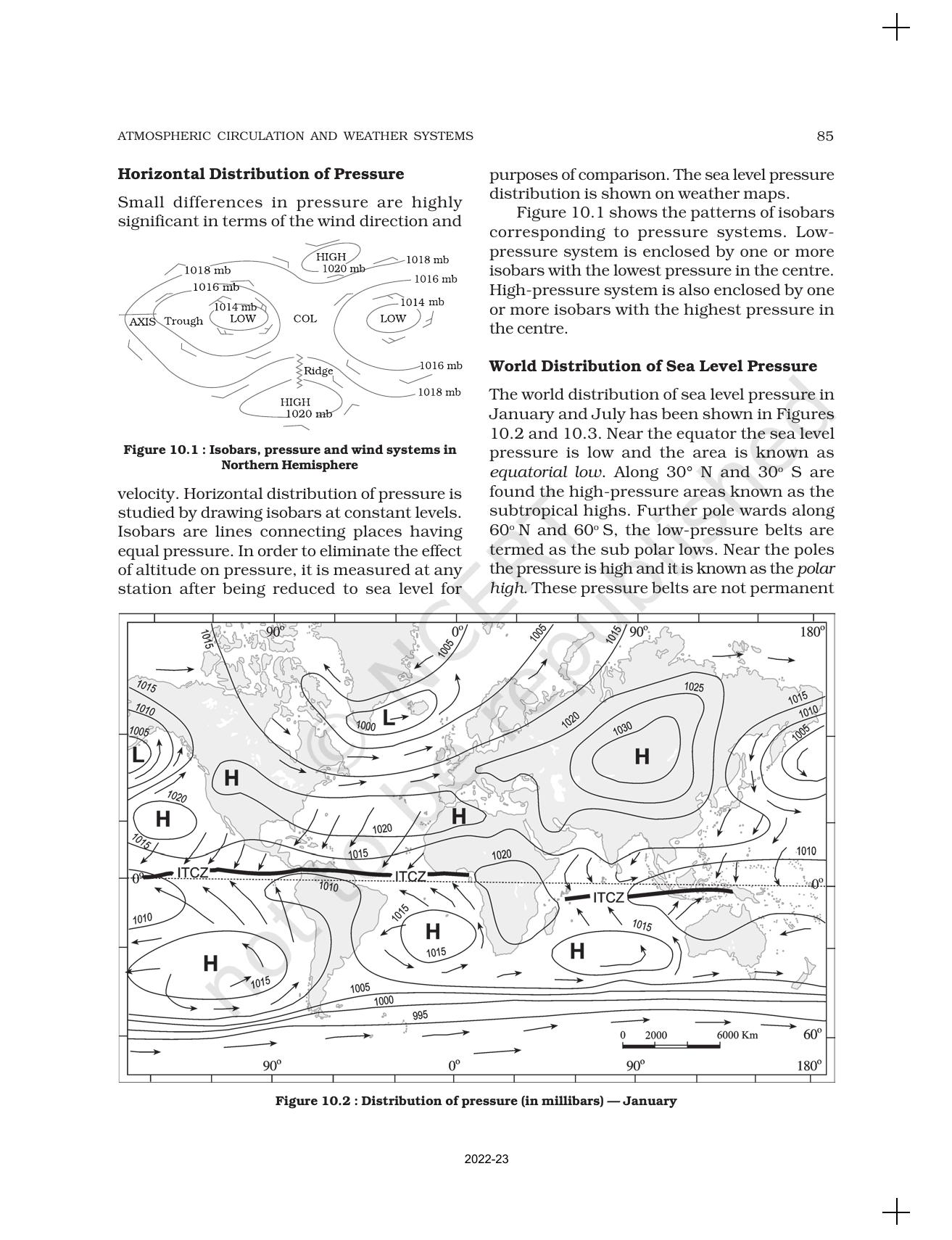 NCERT Book for Class 11 Geography (Part-I) Chapter 10 Atmospheric Circulation and Weather Systems - Page 2