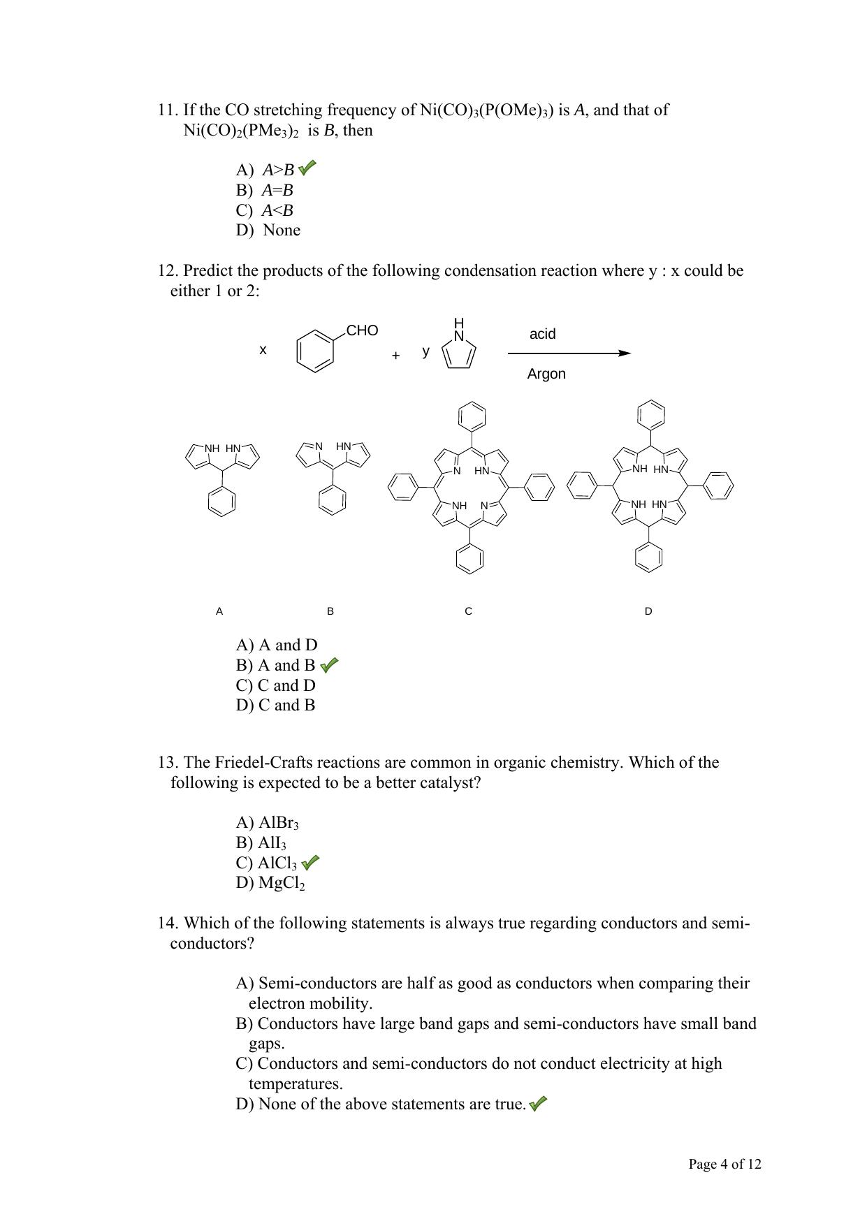 TIFR GS 2013 Chemistry Y Question Paper - Page 5