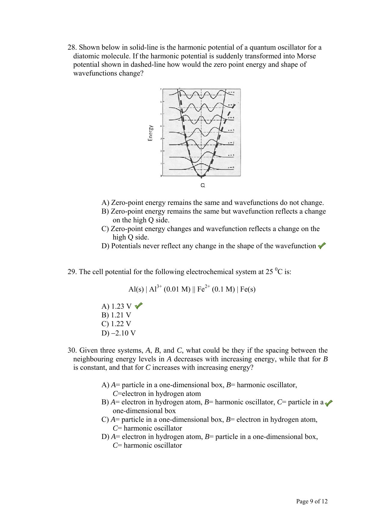 TIFR GS 2013 Chemistry Y Question Paper - Page 10