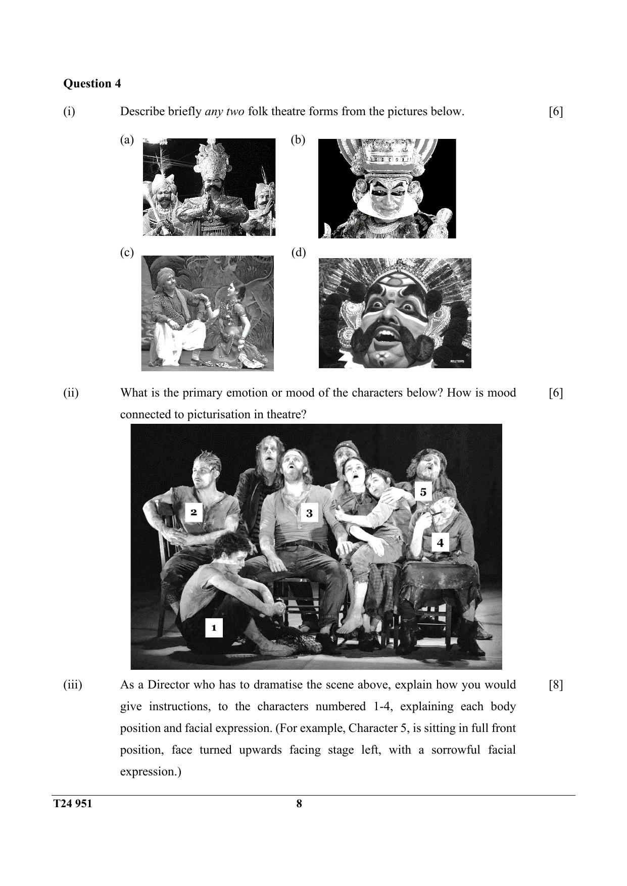 ICSE Class 10 DRAMA 2024 Question Paper - Page 8