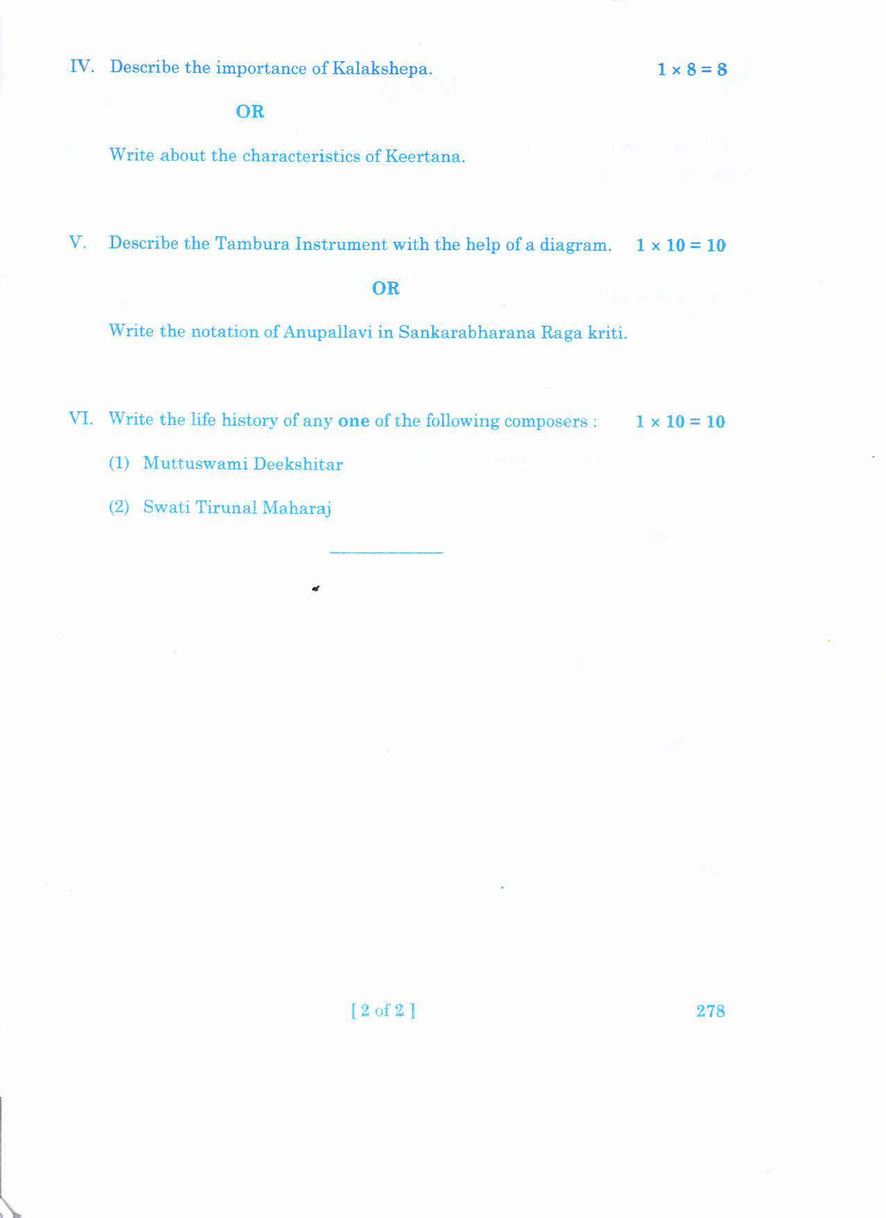 AP 2nd Year General Question Paper March - 2020 - MUSIC(THEORY)-II(EM) - Page 2
