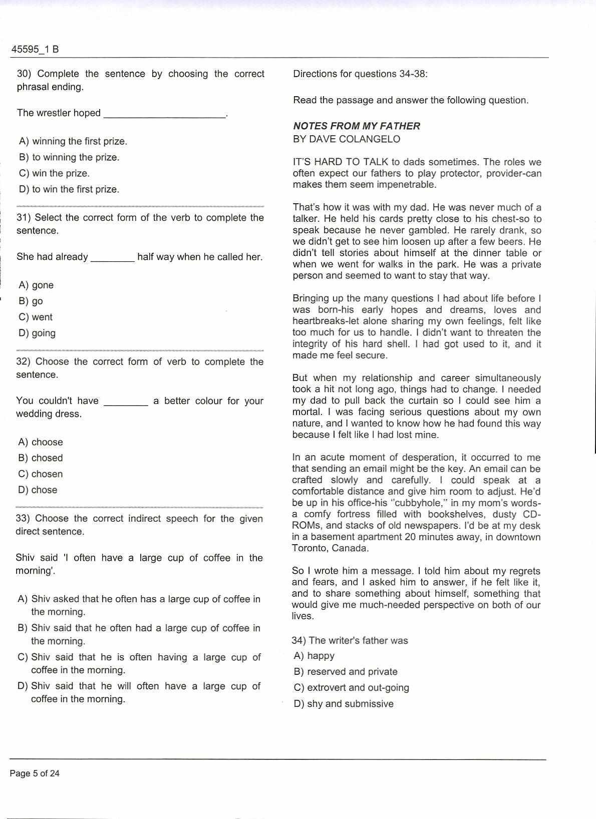 JKBOPEE B.Ed Jammu 2018 Question Paper - Page 5