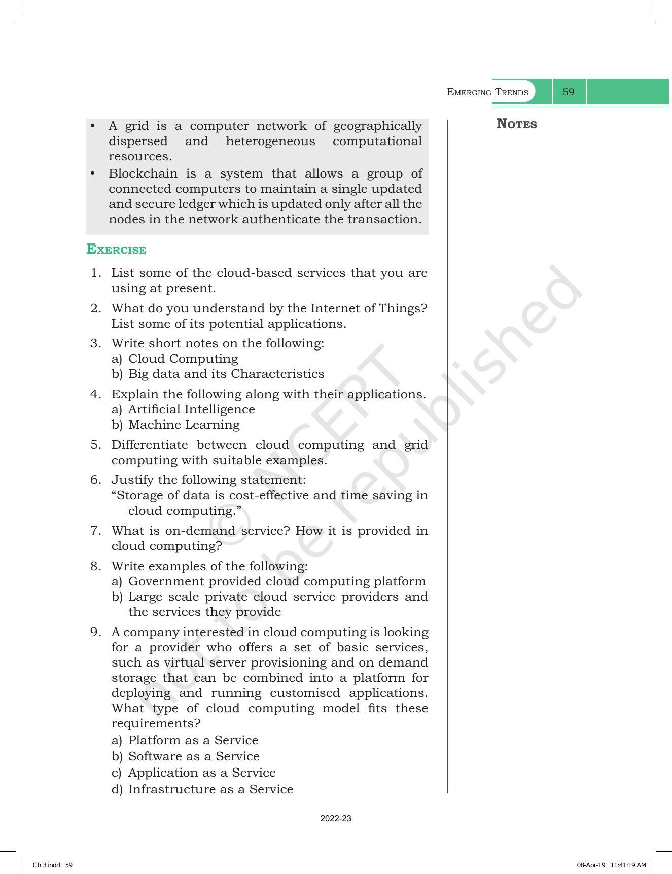 NCERT Book for Class 11 Computer Science Chapter 3 Emerging Trends - Page 15