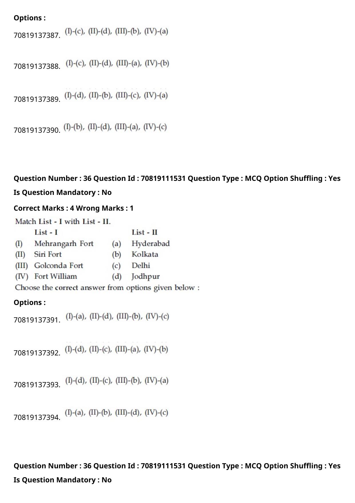 JEE Mains 2021: B.Arch English (Shift 2) 23-02-2021 Question Paper - Page 41