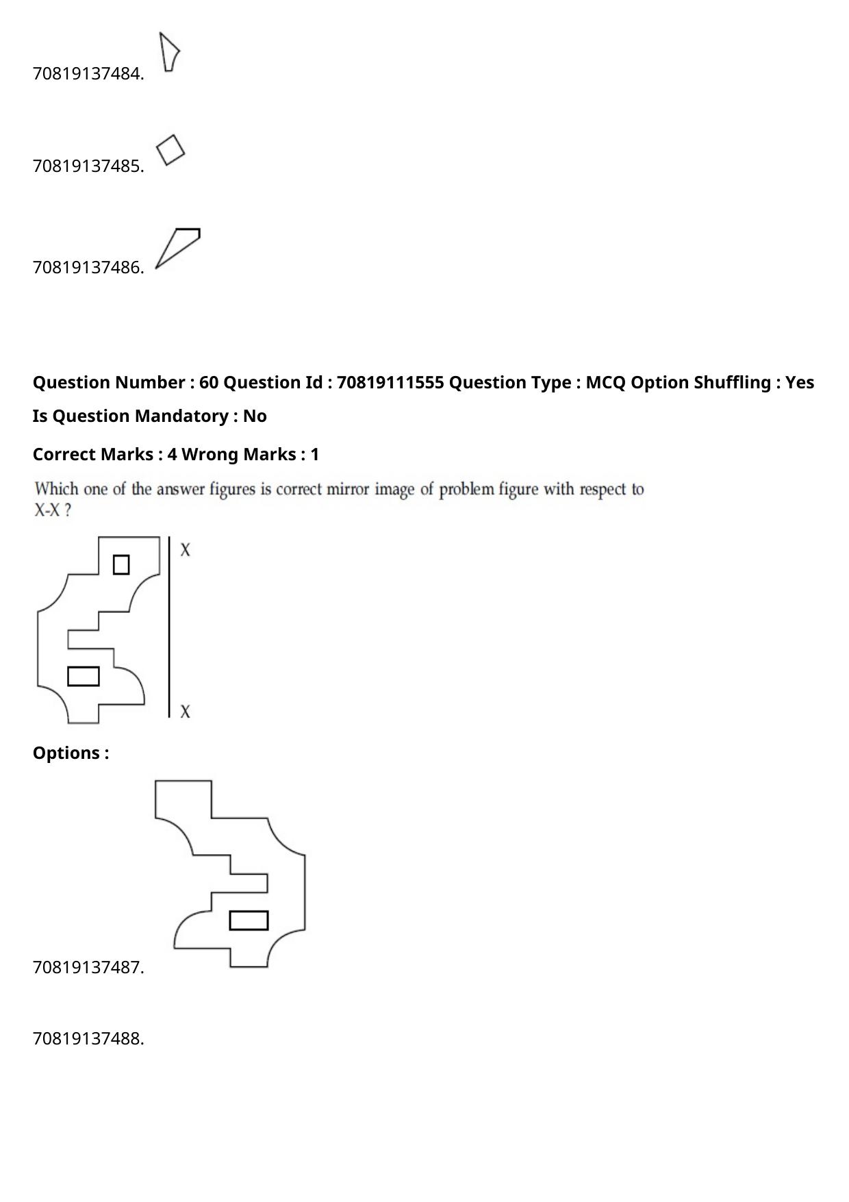 JEE Mains 2021: B.Arch English (Shift 2) 23-02-2021 Question Paper - Page 70