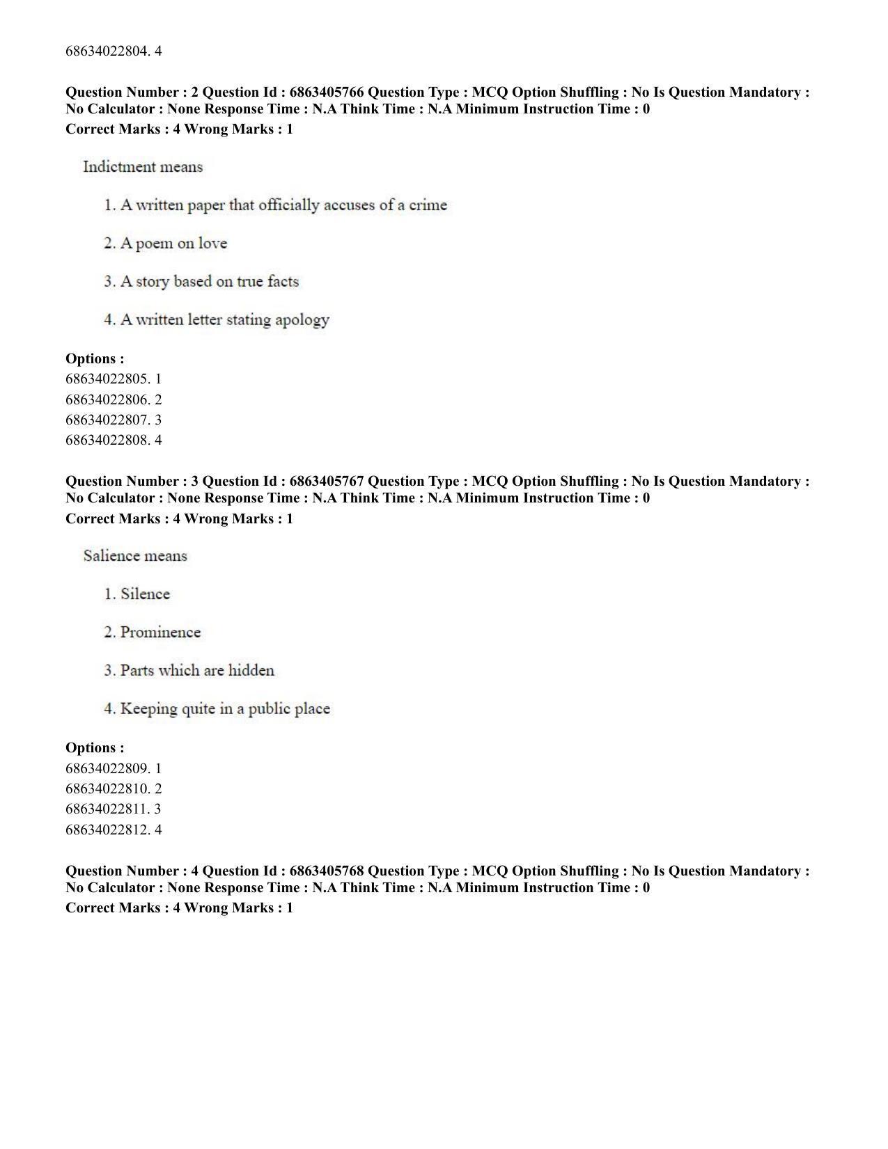 CUET PG 2023: LAQP10 – French (Eng.) - Shift 3 (05-06-2023) Question Paper - Page 9