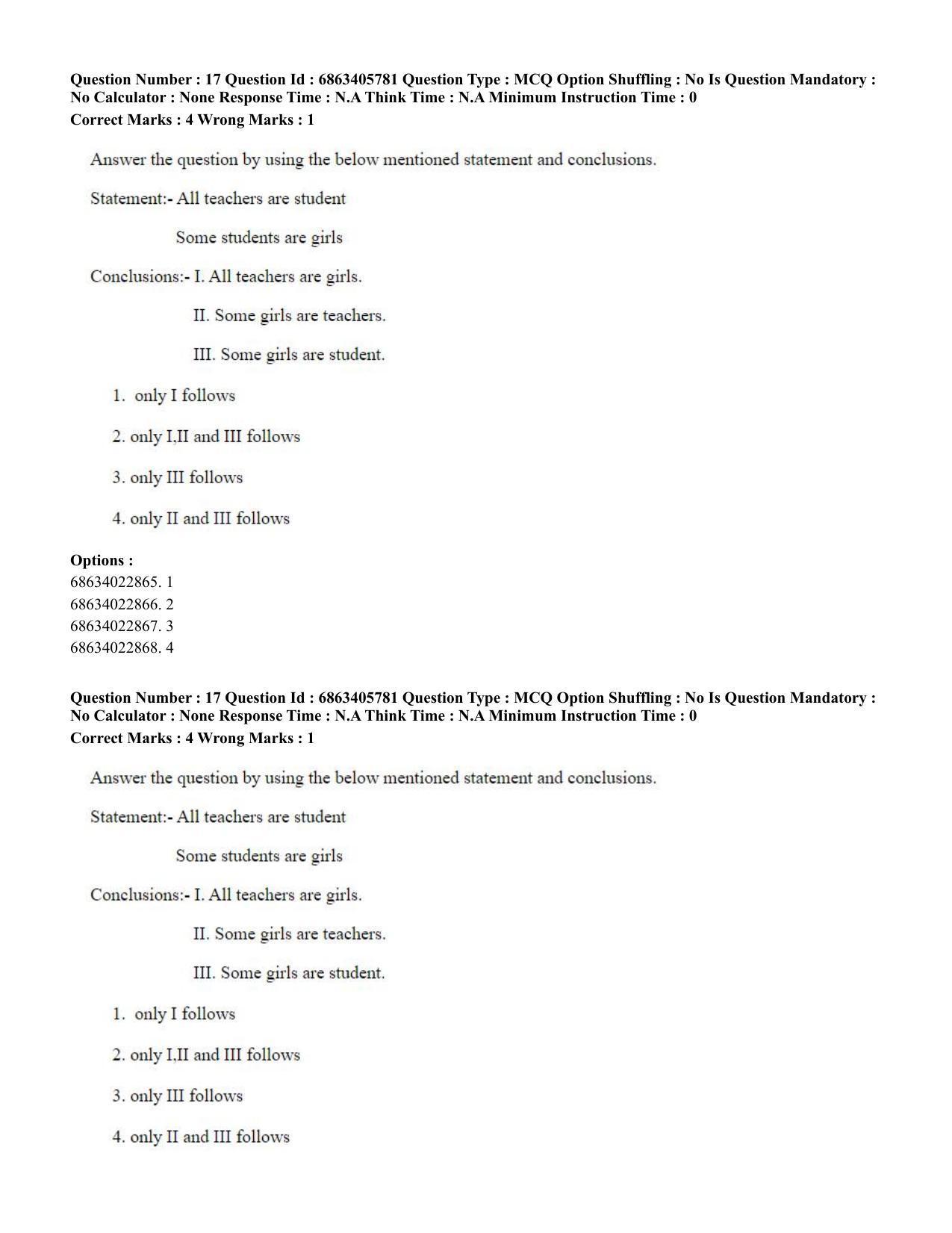 CUET PG 2023: LAQP10 – French (Eng.) - Shift 3 (05-06-2023) Question Paper - Page 26