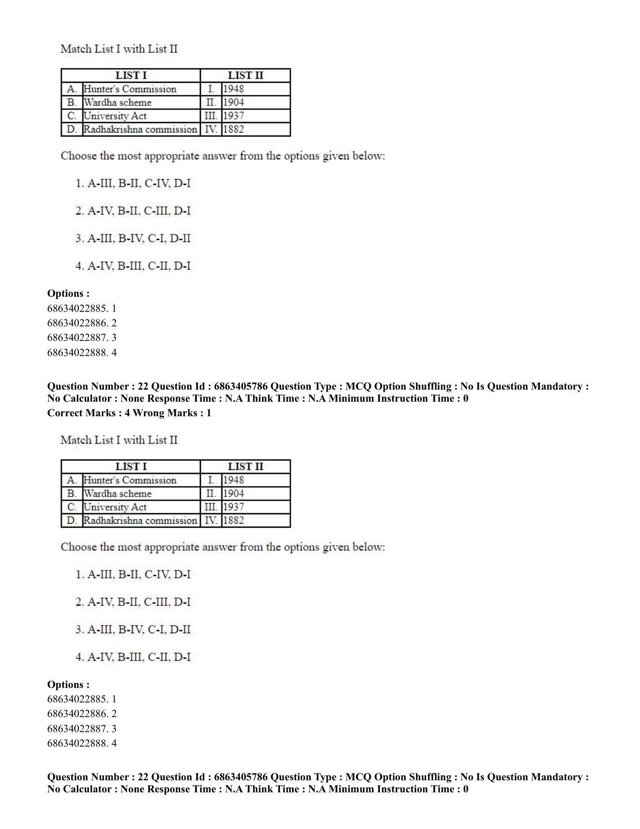 CUET PG 2023: LAQP10 – French (Eng.) - Shift 3 (05-06-2023) Question Paper - Page 32