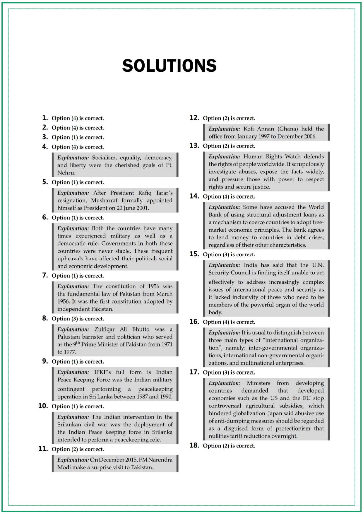 CUET Political Science Sample Paper 8 - Page 5