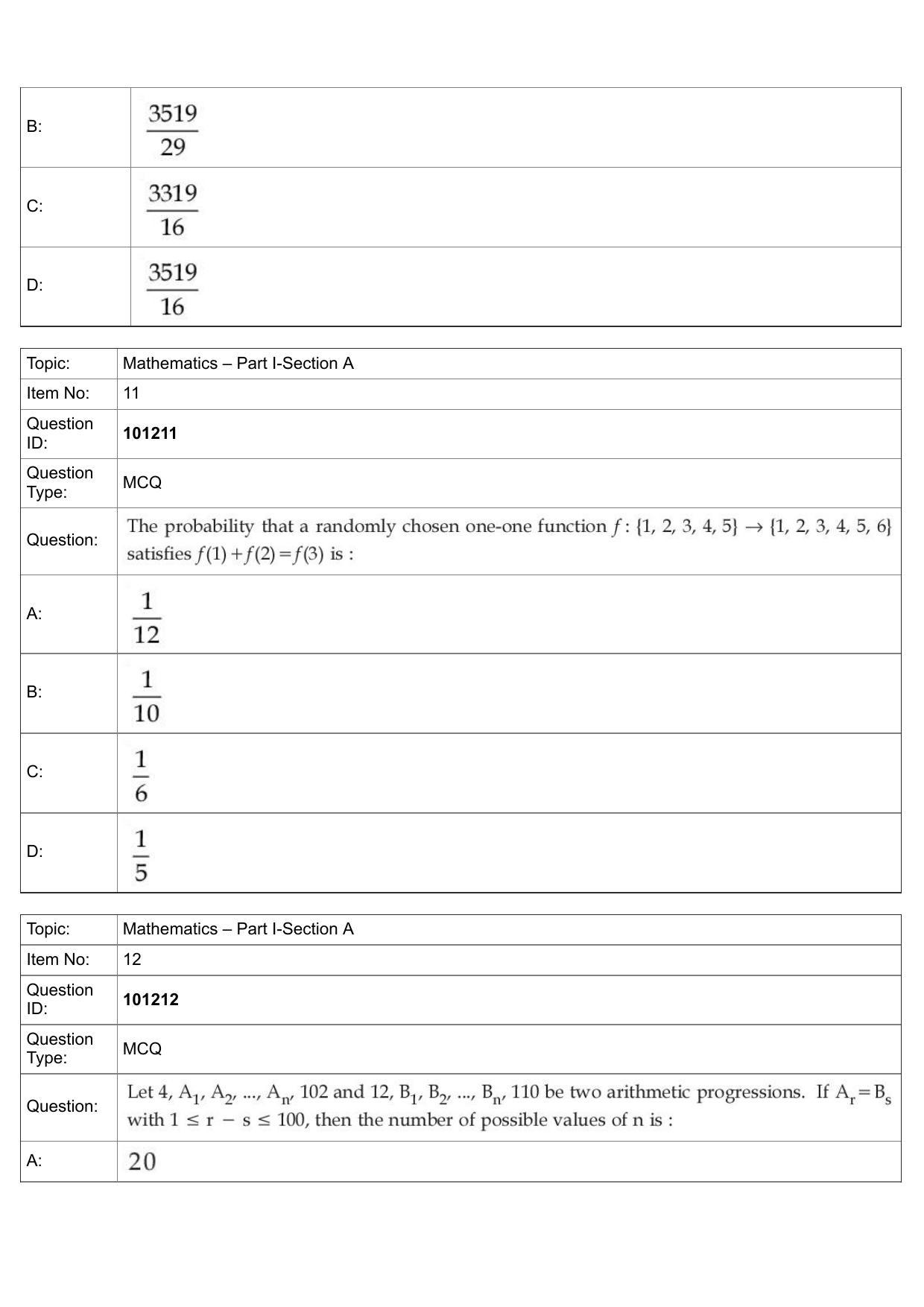 JEE Mains 2022: B Planning English (Shift 1) 30-07-2022 Question Paper - Page 6