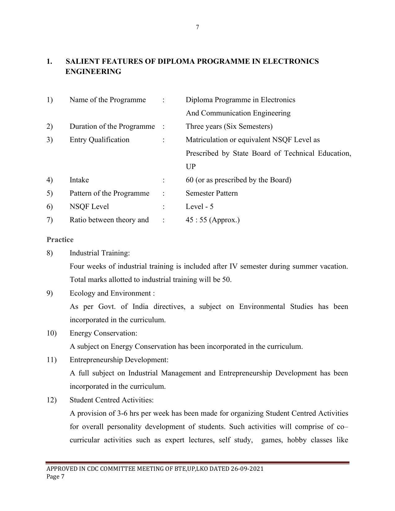 SYLLABUS FOR SEMESTER SYSTEM EFFECTIVE FROM (2021-2022) - ELECTRONICS & COMMUNICATION ENGINEERING - Page 7