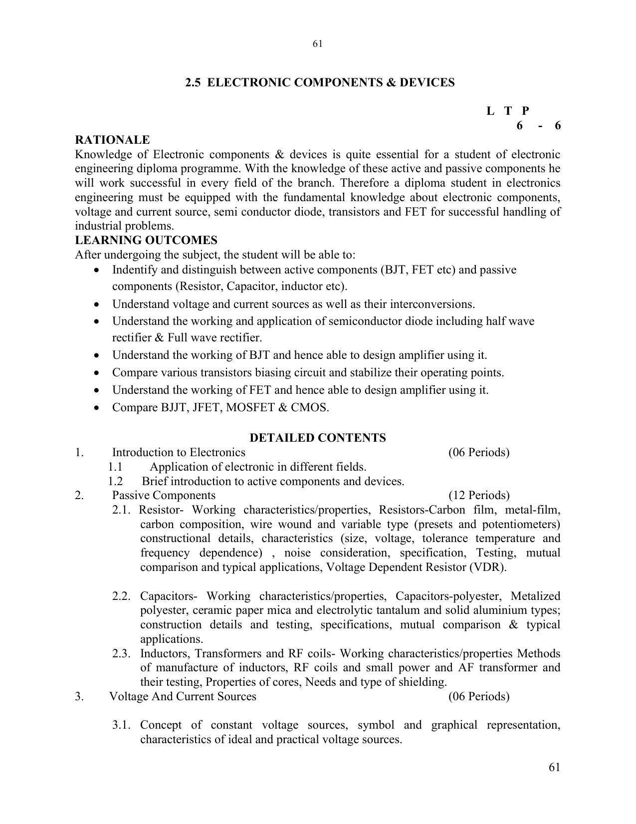 SYLLABUS FOR SEMESTER SYSTEM EFFECTIVE FROM (2021-2022) - ELECTRONICS & COMMUNICATION ENGINEERING - Page 68