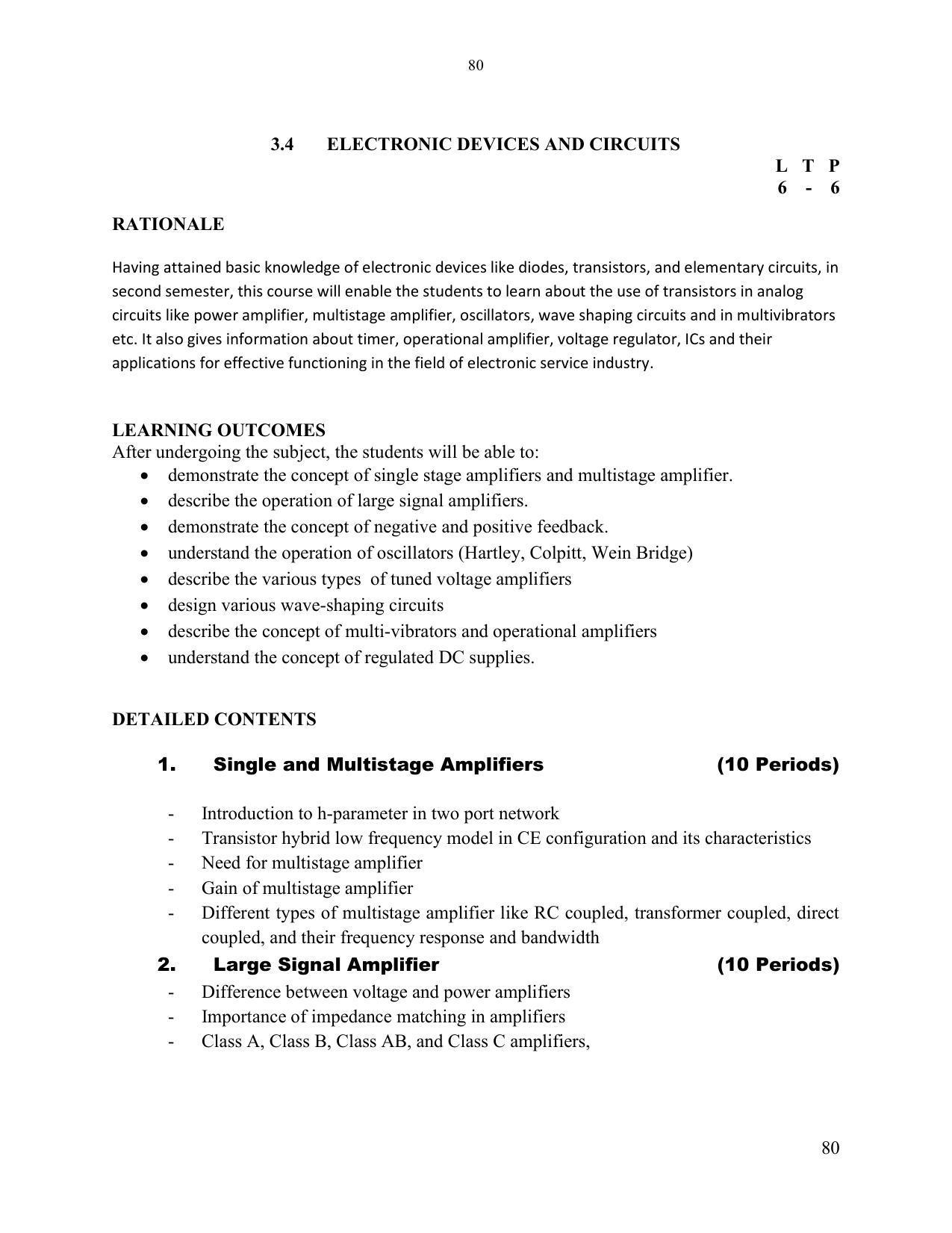 SYLLABUS FOR SEMESTER SYSTEM EFFECTIVE FROM (2021-2022) - ELECTRONICS & COMMUNICATION ENGINEERING - Page 87