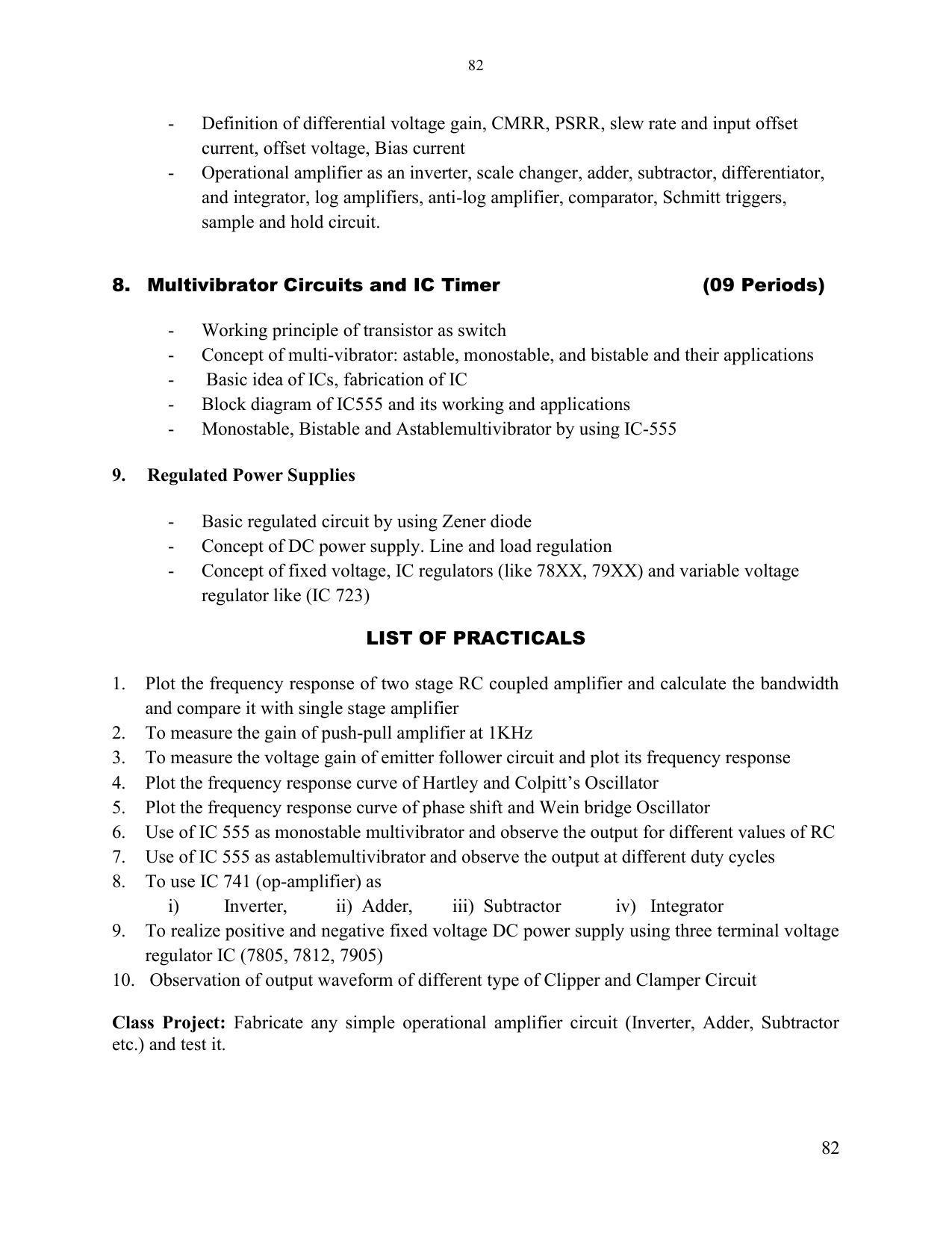 SYLLABUS FOR SEMESTER SYSTEM EFFECTIVE FROM (2021-2022) - ELECTRONICS & COMMUNICATION ENGINEERING - Page 89