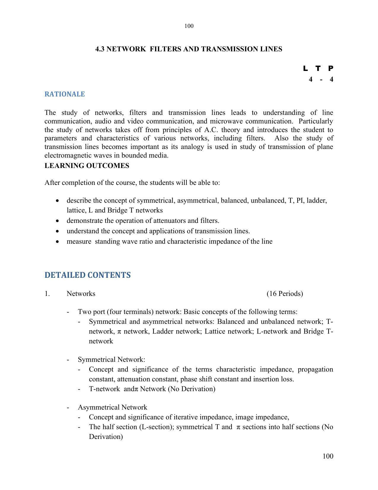 SYLLABUS FOR SEMESTER SYSTEM EFFECTIVE FROM (2021-2022) - ELECTRONICS & COMMUNICATION ENGINEERING - Page 107