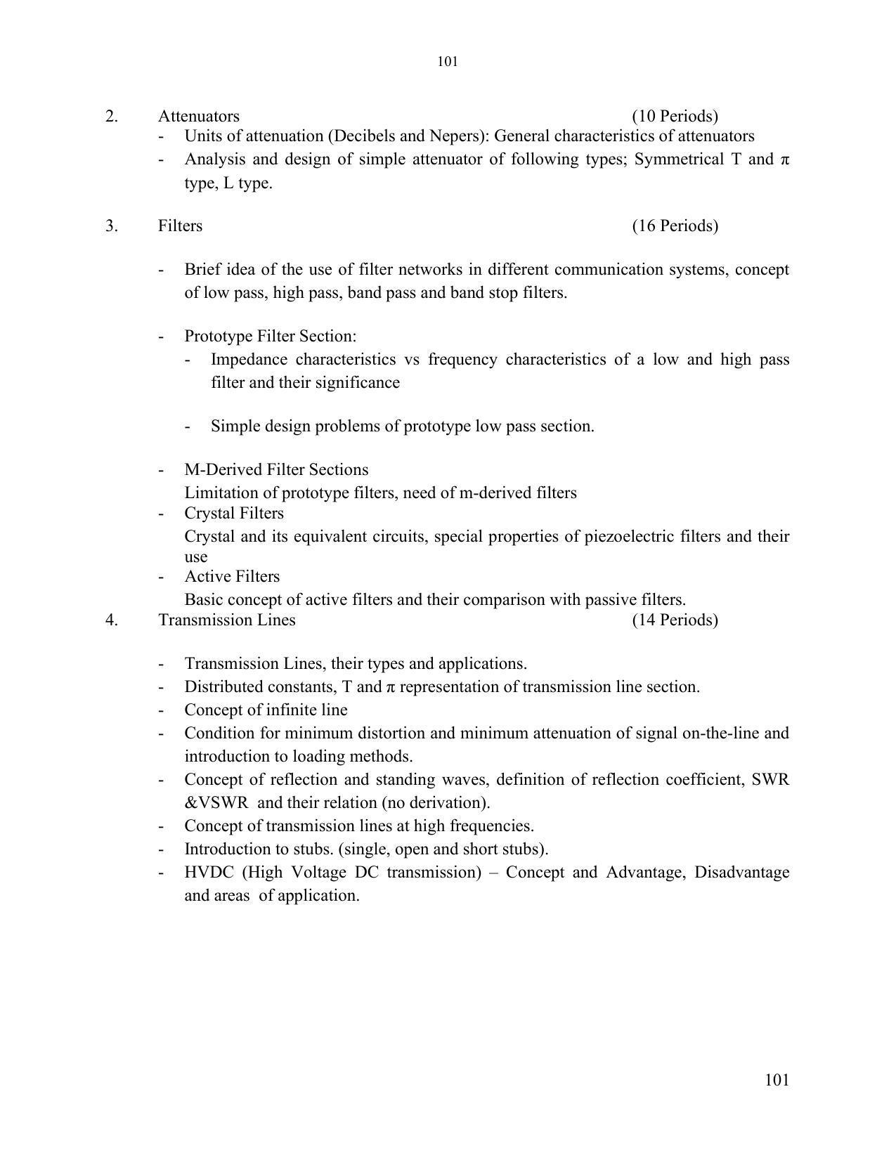 SYLLABUS FOR SEMESTER SYSTEM EFFECTIVE FROM (2021-2022) - ELECTRONICS & COMMUNICATION ENGINEERING - Page 108