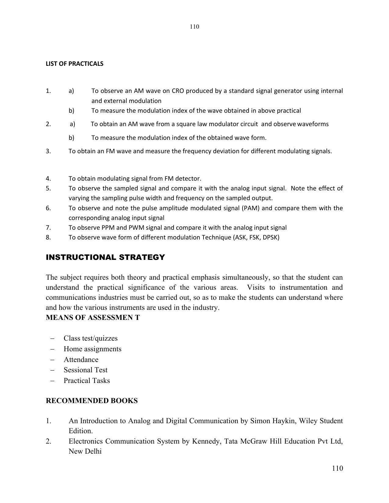 SYLLABUS FOR SEMESTER SYSTEM EFFECTIVE FROM (2021-2022) - ELECTRONICS & COMMUNICATION ENGINEERING - Page 117