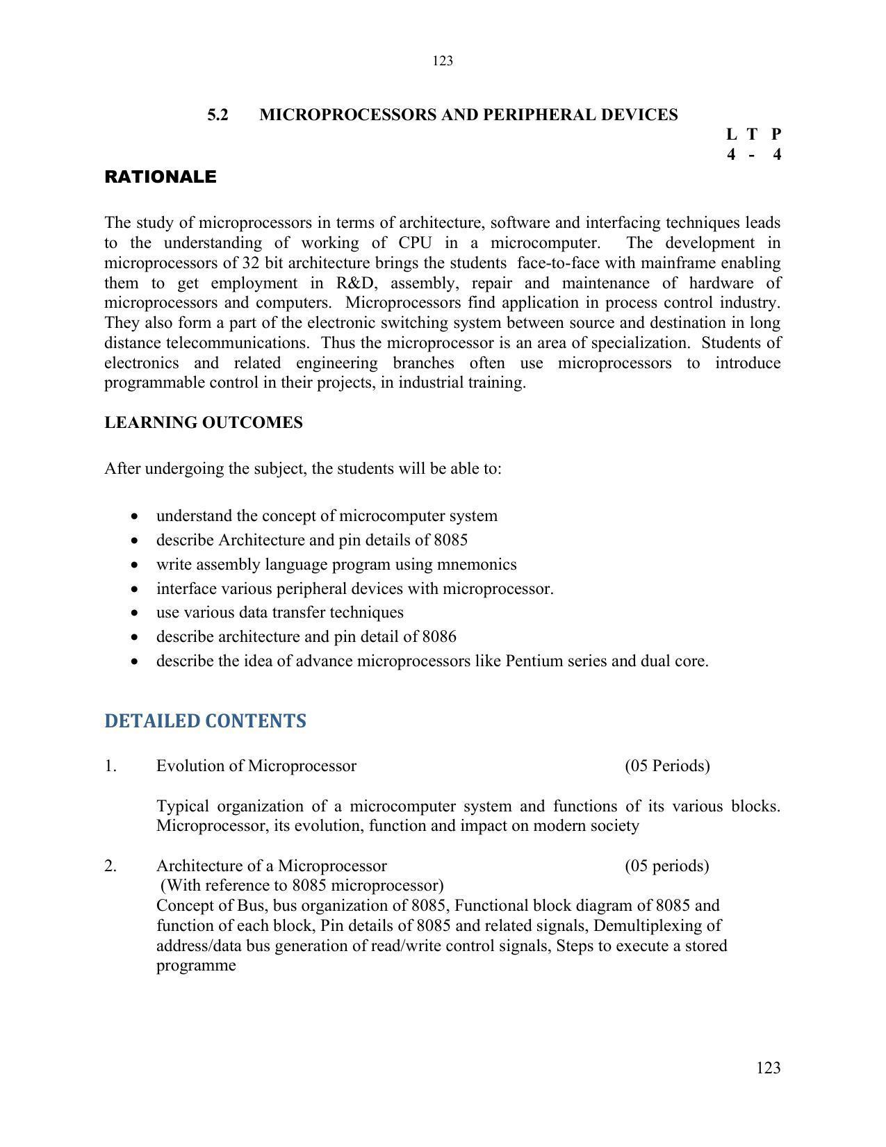 SYLLABUS FOR SEMESTER SYSTEM EFFECTIVE FROM (2021-2022) - ELECTRONICS & COMMUNICATION ENGINEERING - Page 130