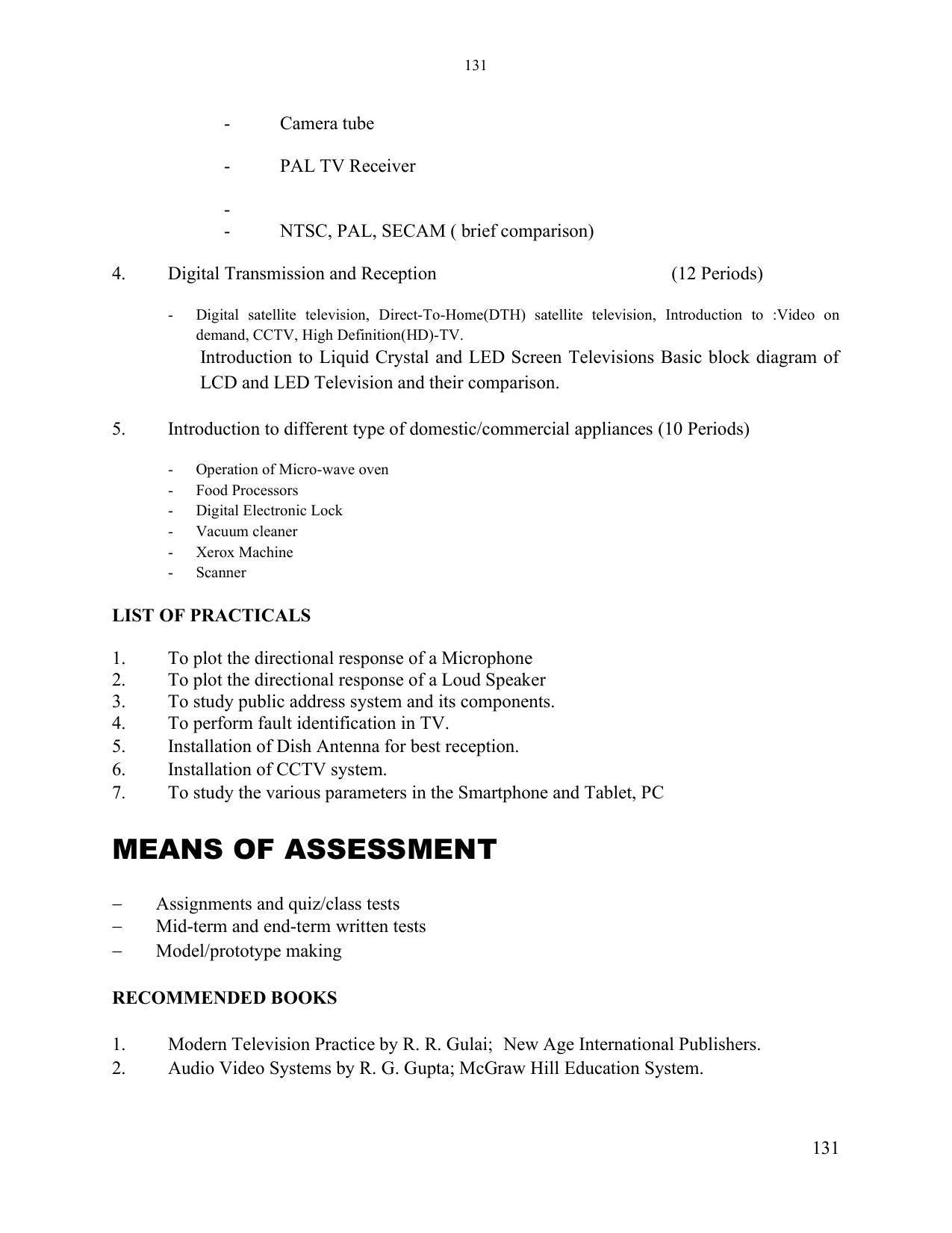 SYLLABUS FOR SEMESTER SYSTEM EFFECTIVE FROM (2021-2022) - ELECTRONICS & COMMUNICATION ENGINEERING - Page 138