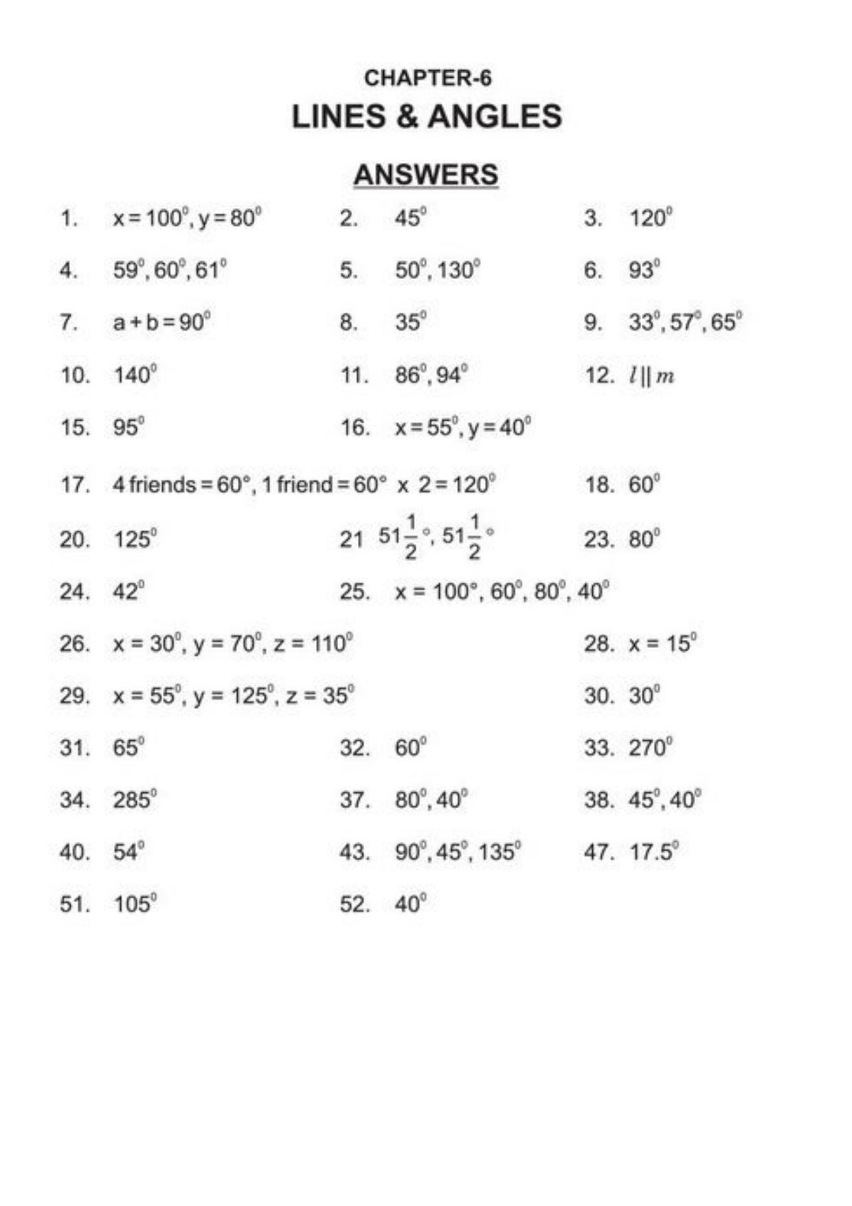 Class 9 Notes, Question & Practice Paper - Mathematics (Topic 6 : Lines and Angles) - Page 14