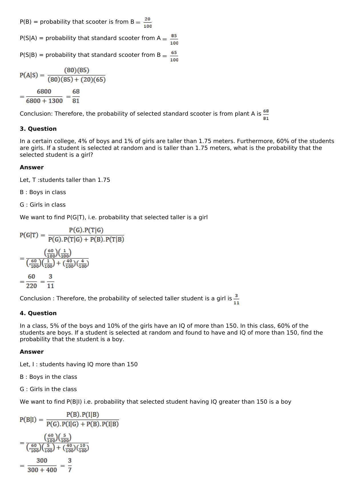 Chapter 30: Bayes’s Theorem and its Applications Solutions: RS Aggarwal Class 12 Solutions  - Page 2