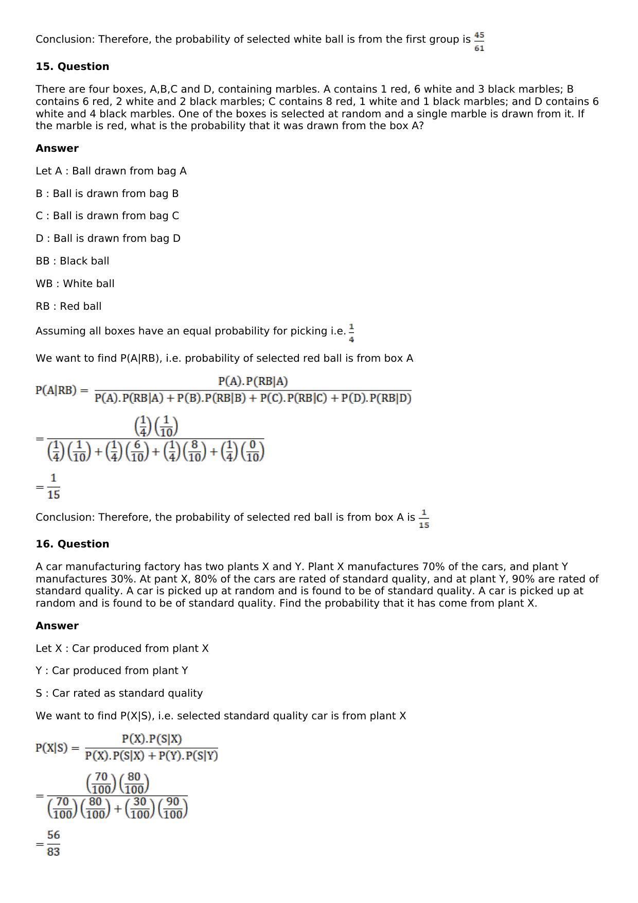 Chapter 30: Bayes’s Theorem and its Applications Solutions: RS Aggarwal Class 12 Solutions  - Page 8