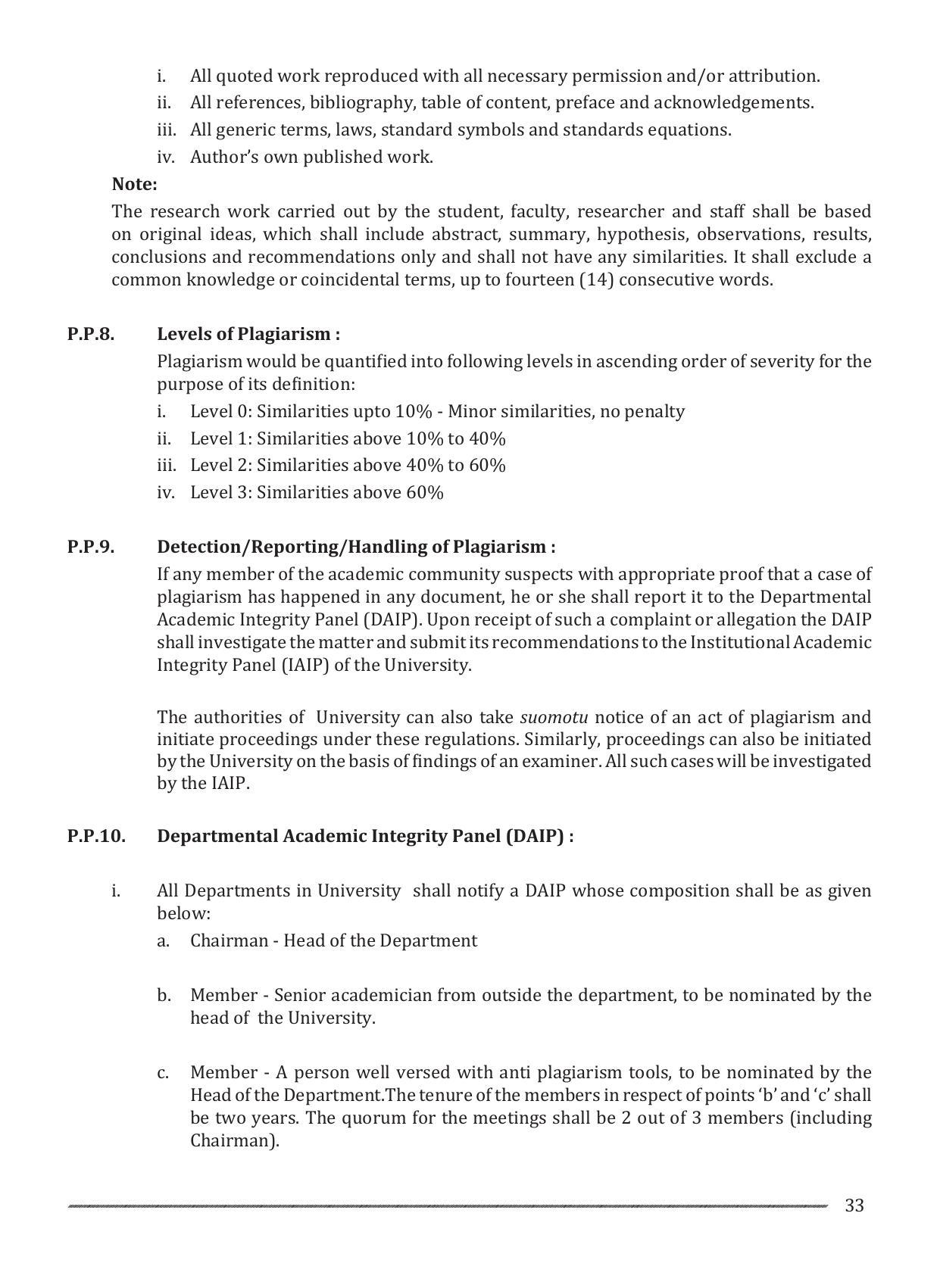 Shivaji University, Kolhapur M.Phil & Ph.D 2021-22 Prospectus - Page 35