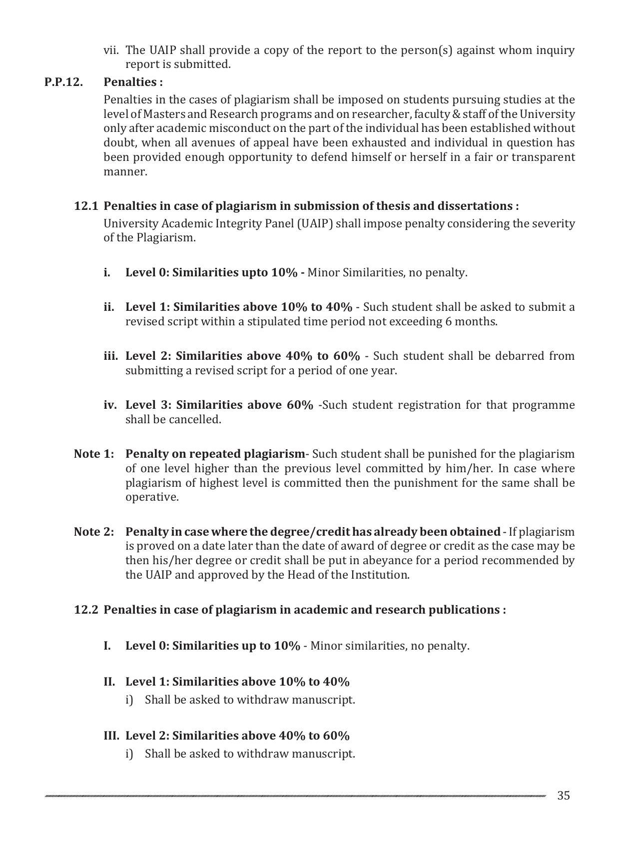 Shivaji University, Kolhapur M.Phil & Ph.D 2021-22 Prospectus - Page 37
