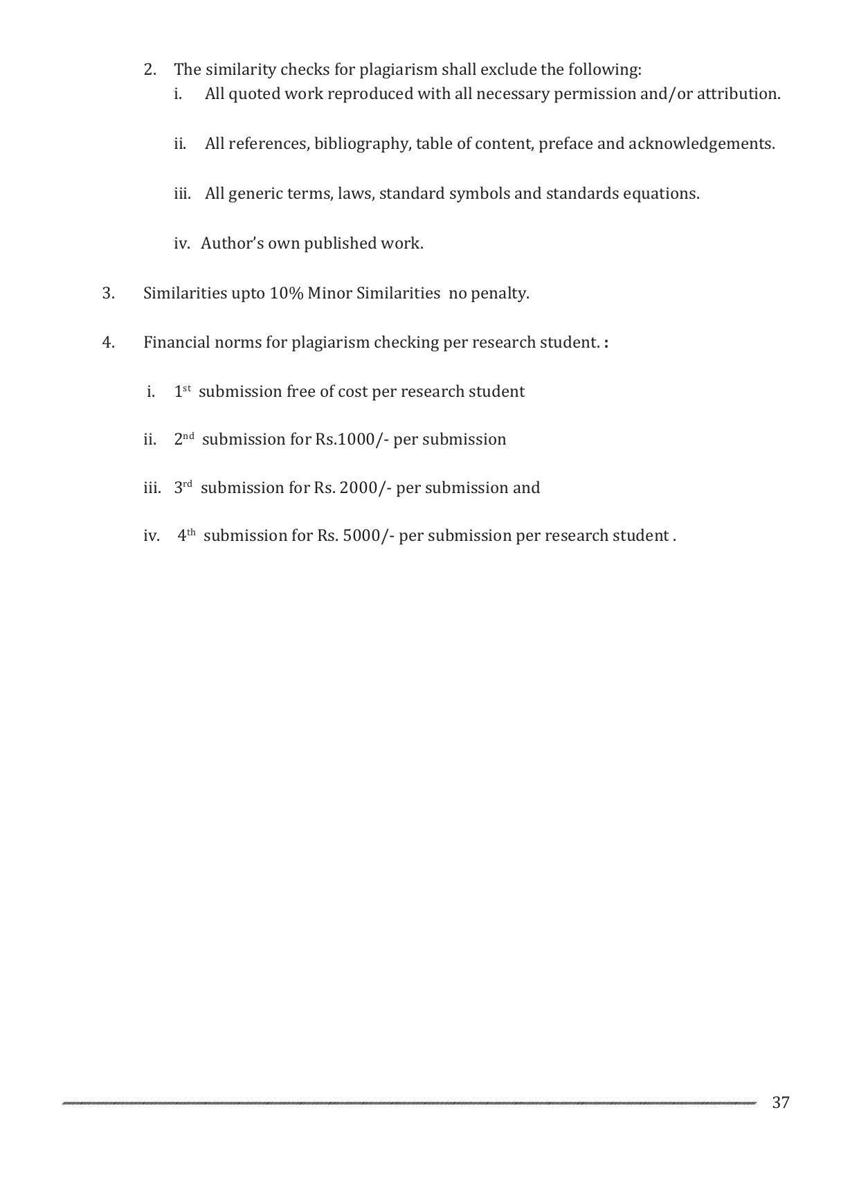 Shivaji University, Kolhapur M.Phil & Ph.D 2021-22 Prospectus - Page 39
