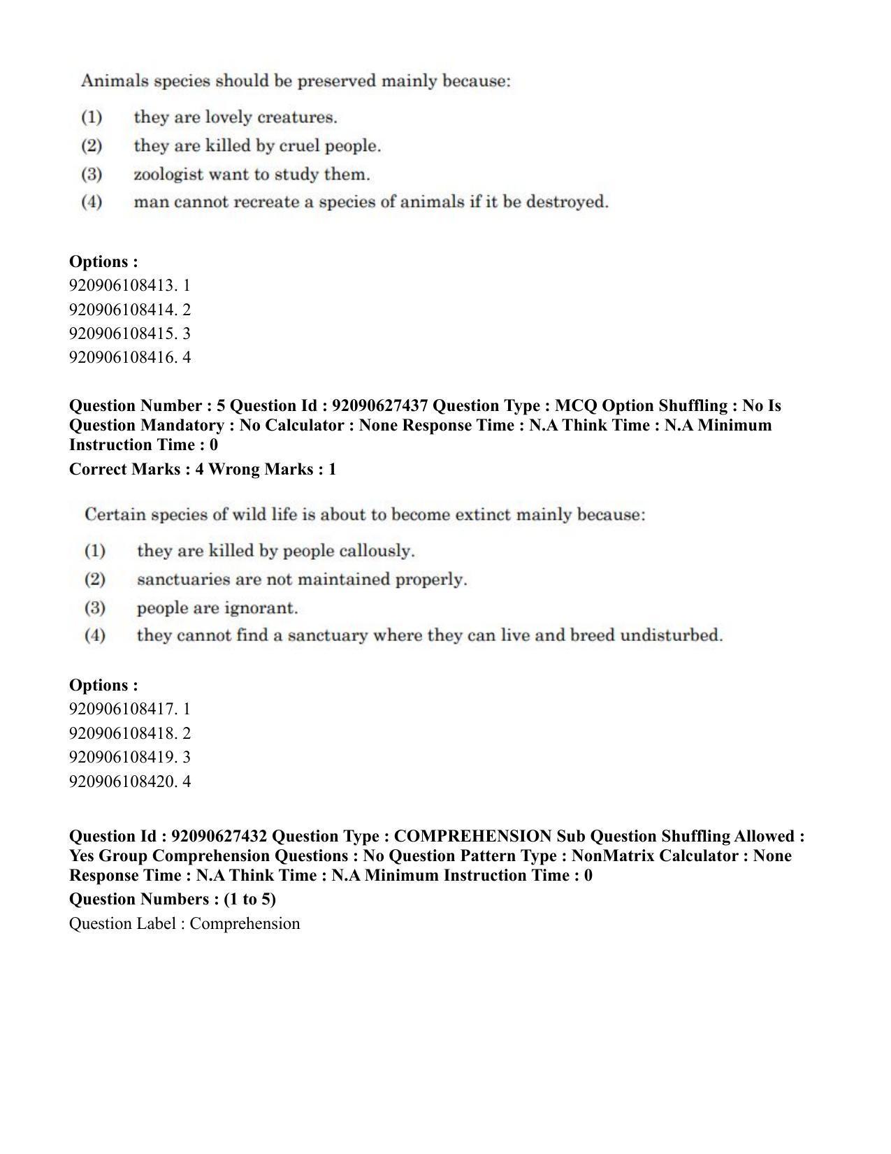 CUET PG 2023: LAQP34 – Russian (Eng) - Shift 3 (26-06-2023) Question Paper - Page 4