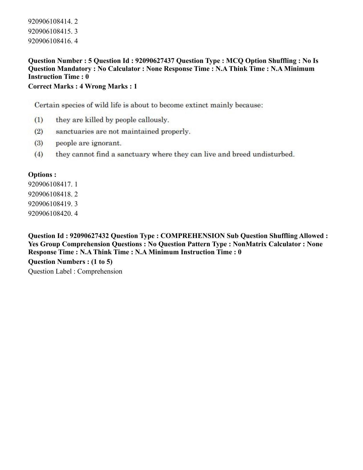 CUET PG 2023: LAQP34 – Russian (Eng) - Shift 3 (26-06-2023) Question Paper - Page 7