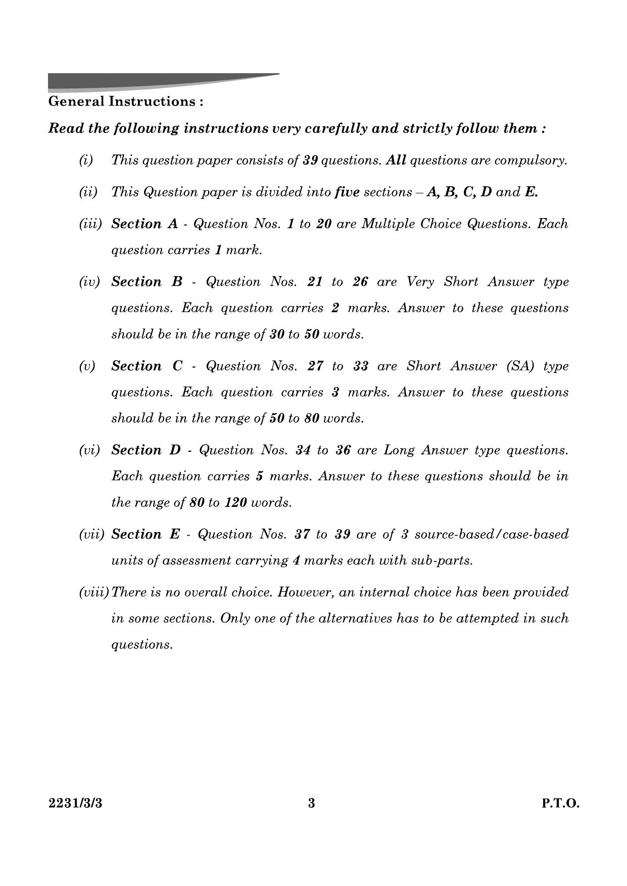 CBSE Class 10 31-3-3 Science 2024 Question Paper - Page 3