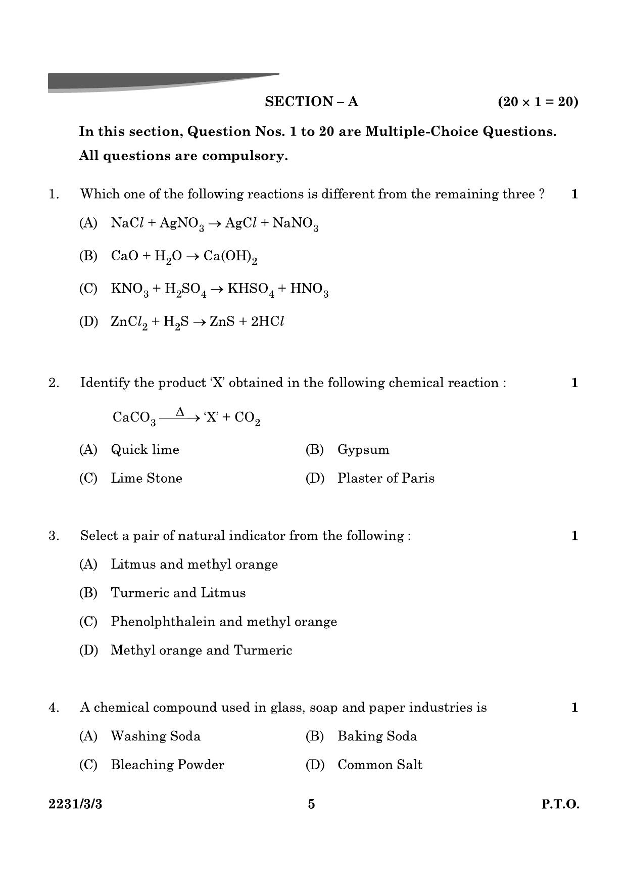 CBSE Class 10 31-3-3 Science 2024 Question Paper - Page 5