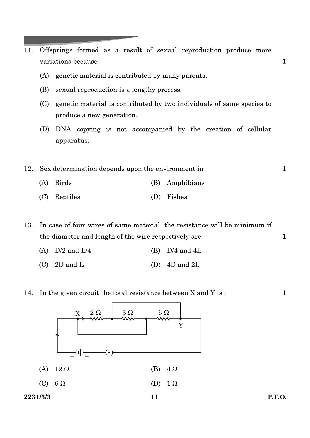 CBSE Class 10 31-3-3 Science 2024 Question Paper - Page 11