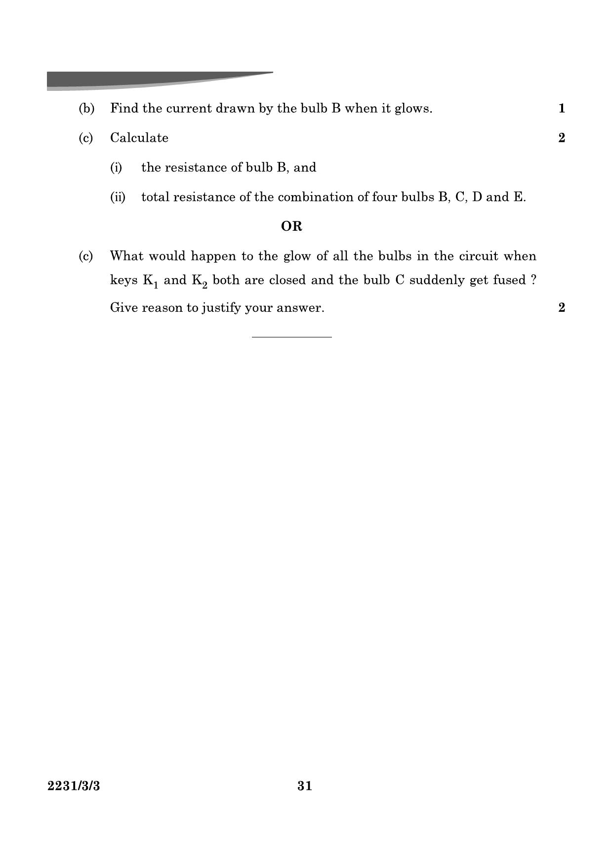 CBSE Class 10 31-3-3 Science 2024 Question Paper - Page 31