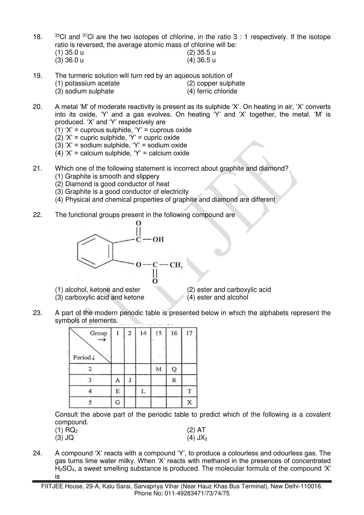 NTSE 2017 (Stage II) SAT Question Paper (May 14, 2017) - Page 3