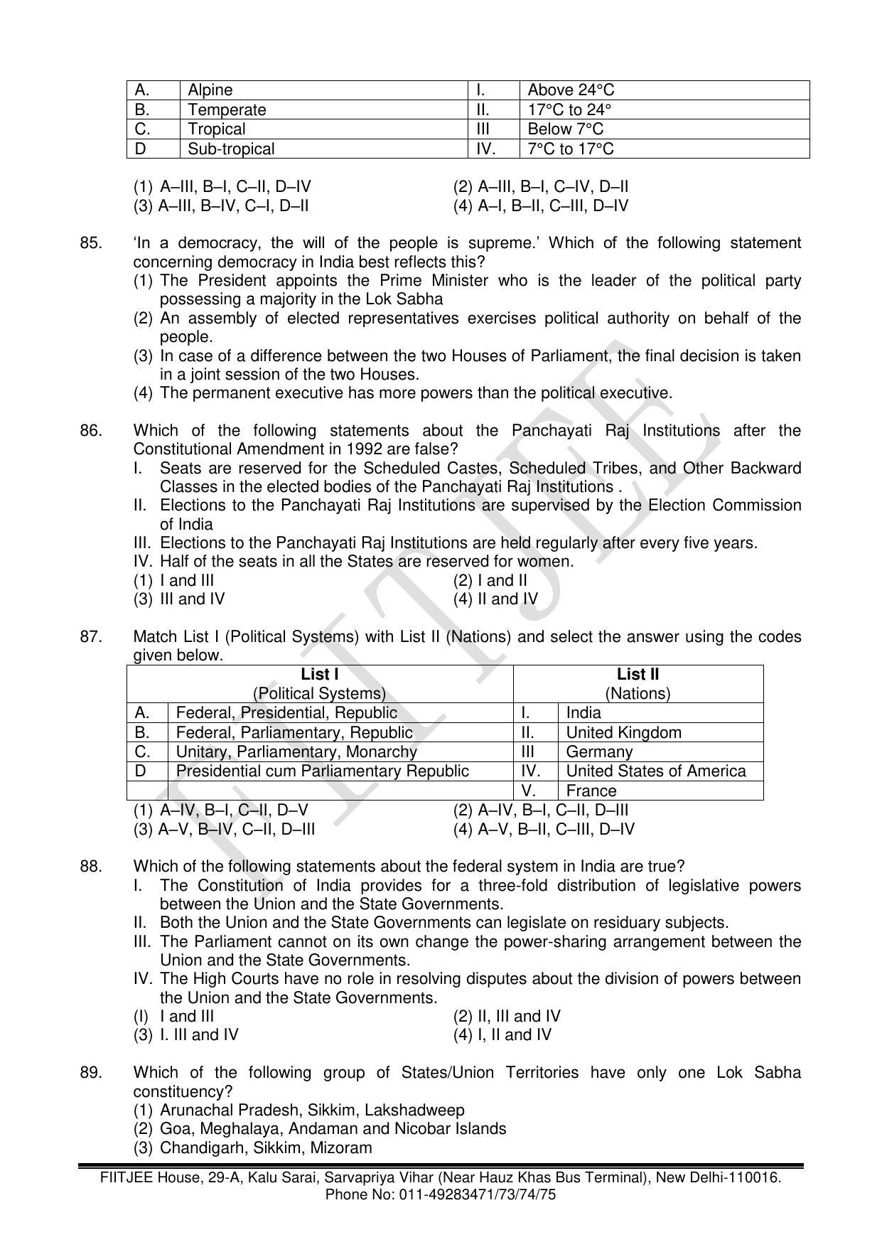 NTSE 2017 (Stage II) SAT Question Paper (May 14, 2017) - Page 14