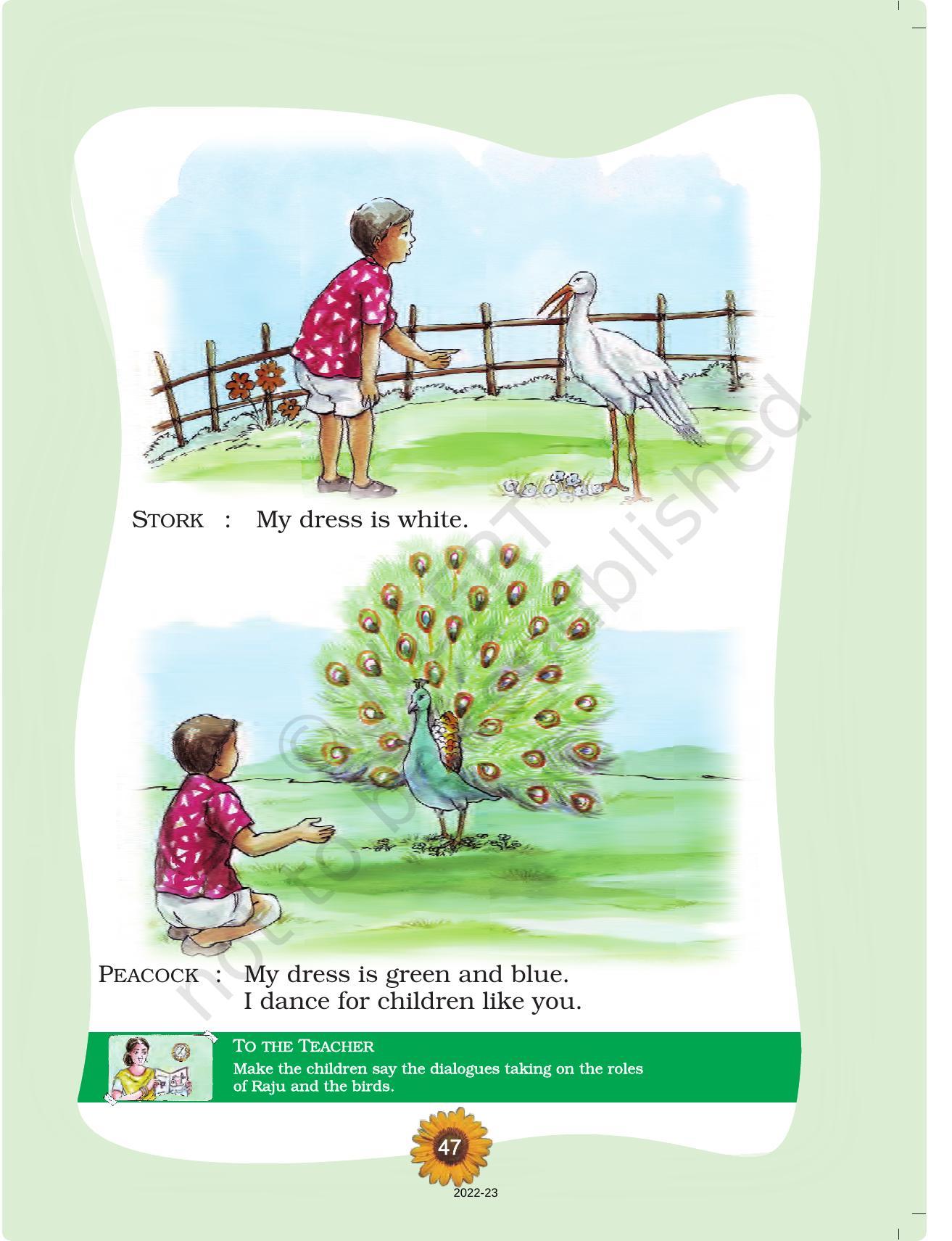 NCERT Book for Class 1 English (Raindrop):Unit 13-Colours - Page 3