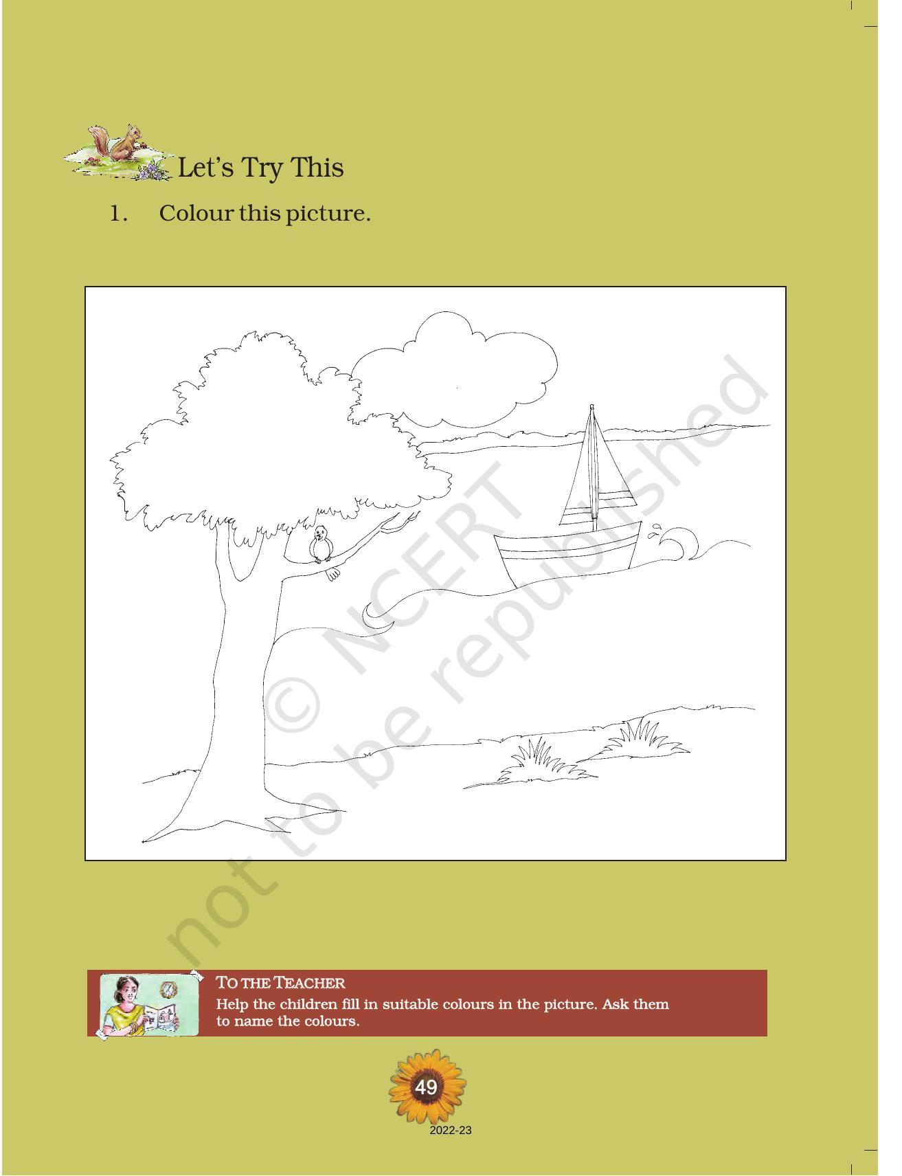 NCERT Book for Class 1 English (Raindrop):Unit 13-Colours - Page 5