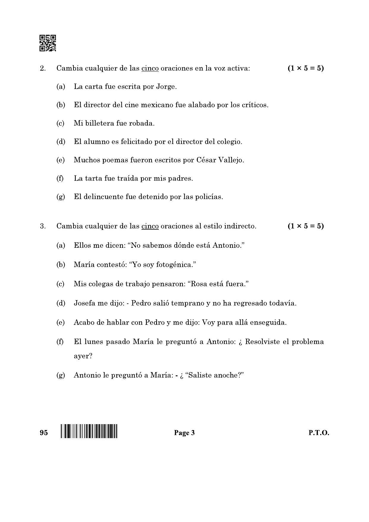 CBSE Class 12 95_Spanish 2022 Question Paper - Page 3