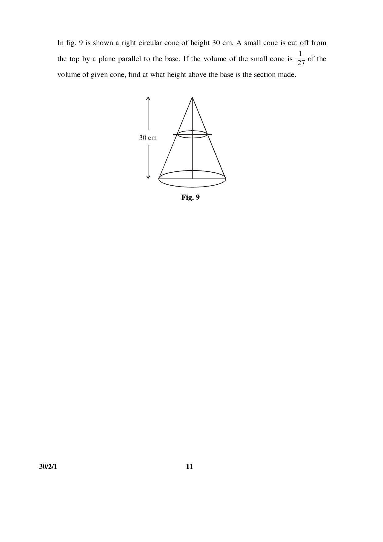 CBSE Class 10 30-2-1 _Mathematics 2016 Question Paper - Page 11