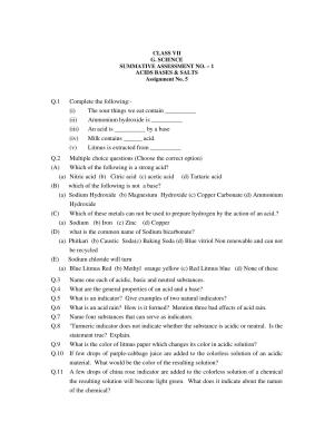 CBSE Worksheets for Class 7 Science Assignment 21