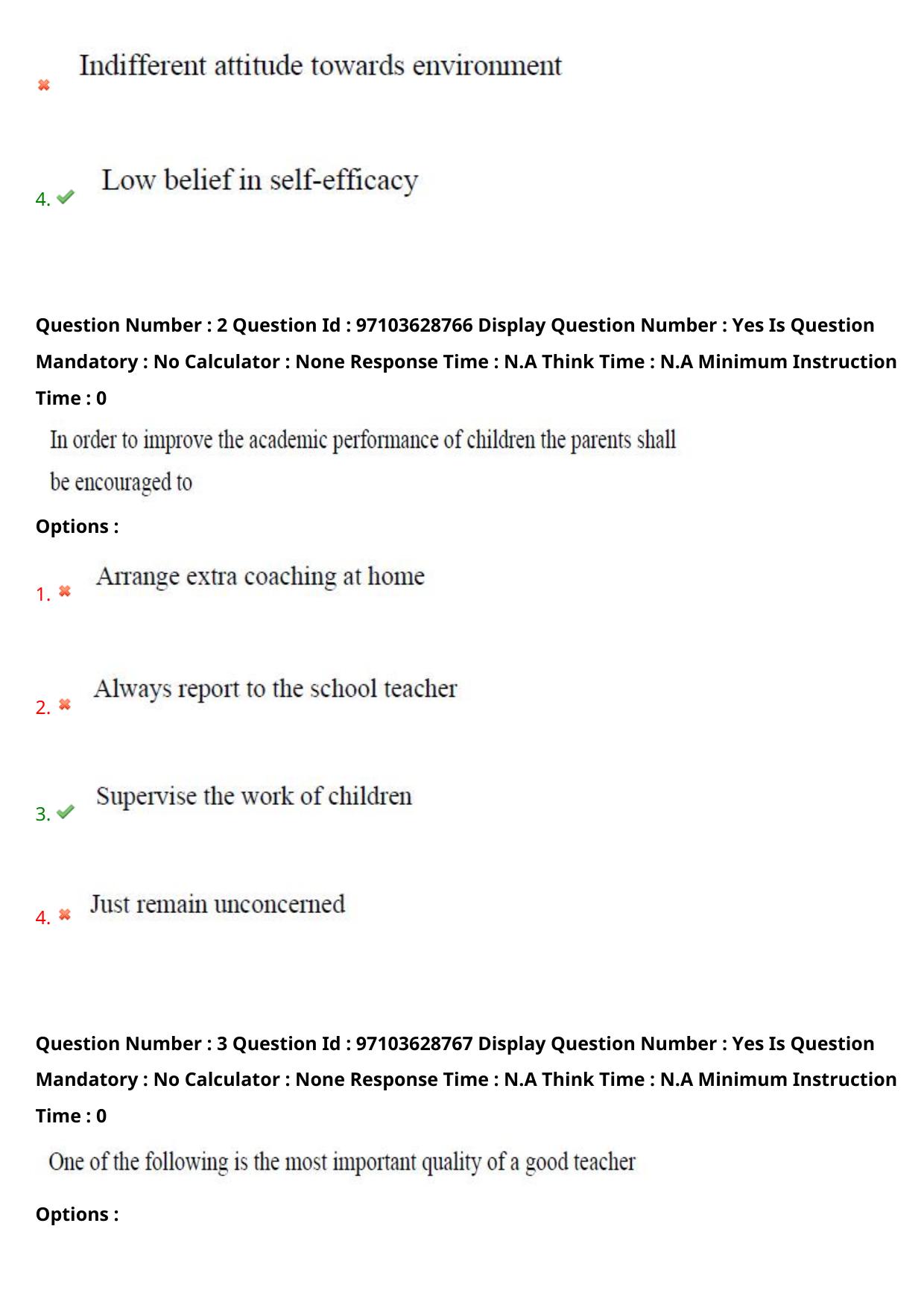 AP RCET 2024 Education Question Paper - Page 3