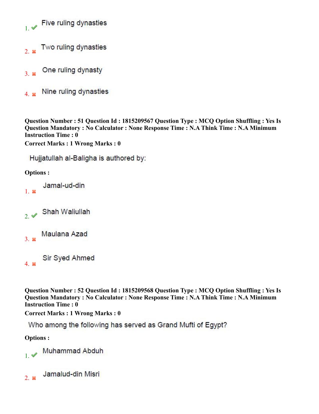 TS CPGET 2023 M A Islamic Studies (Shift 2) Question Paper with Answer Key - Page 25