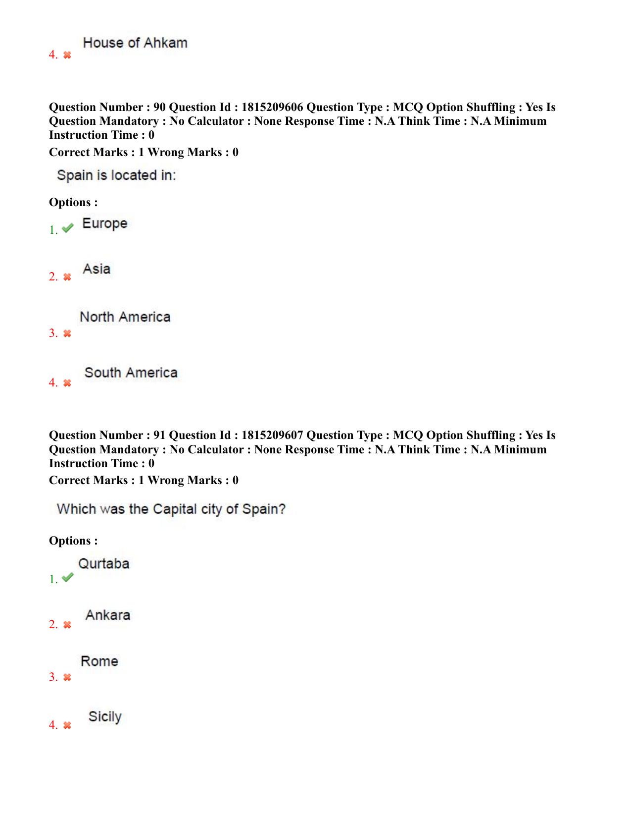 TS CPGET 2023 M A Islamic Studies (Shift 2) Question Paper with Answer Key - Page 43