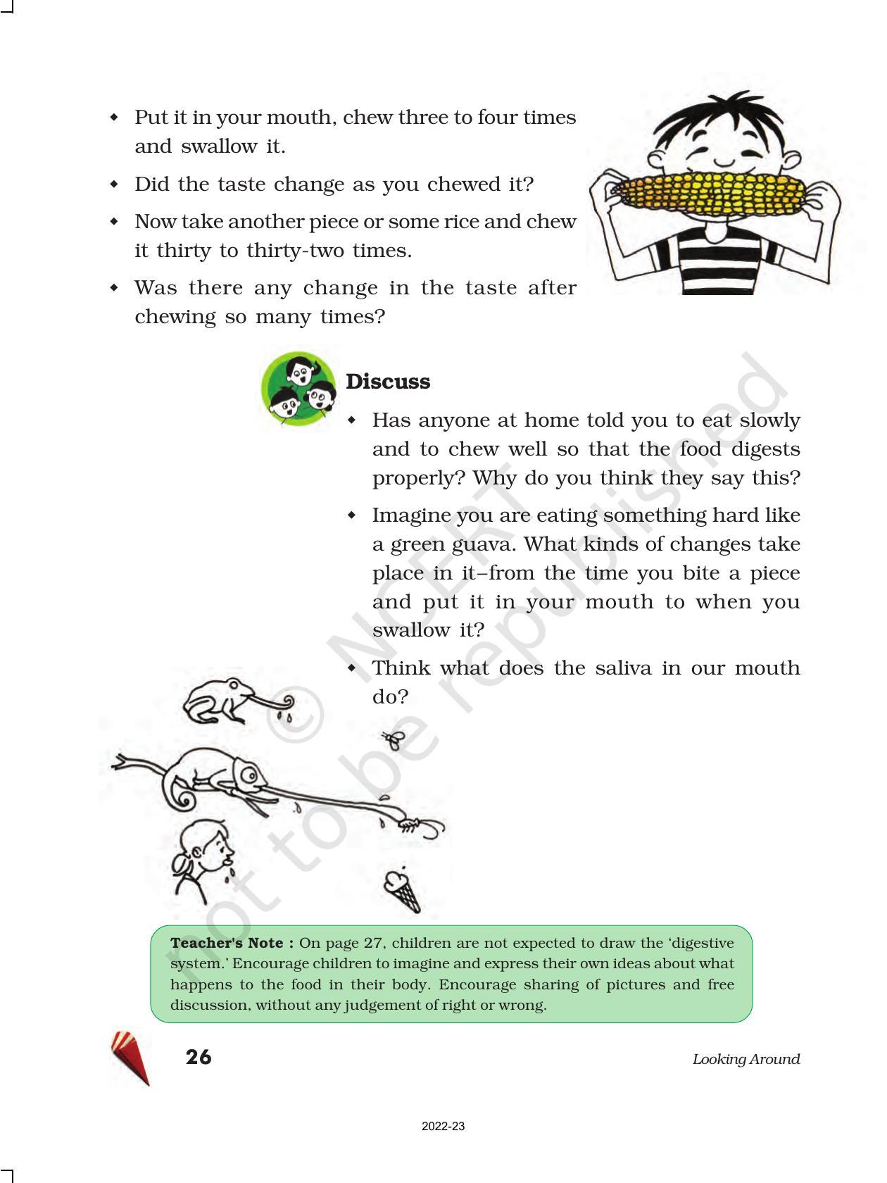 NCERT Book for Class 5 EVS Chapter 3 From Tasting to Digesting - Page 5