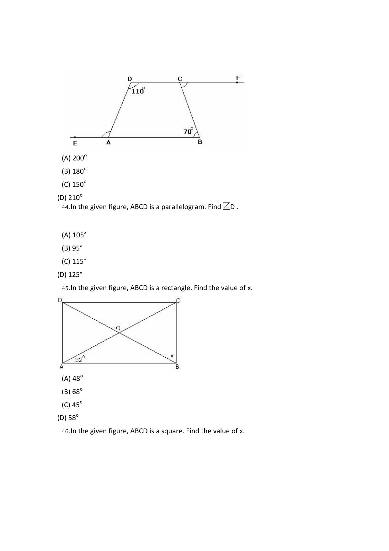 CBSE Worksheets for Class 8 Mathematics Understanding Quadrilaterals Assignment 10 - Page 14