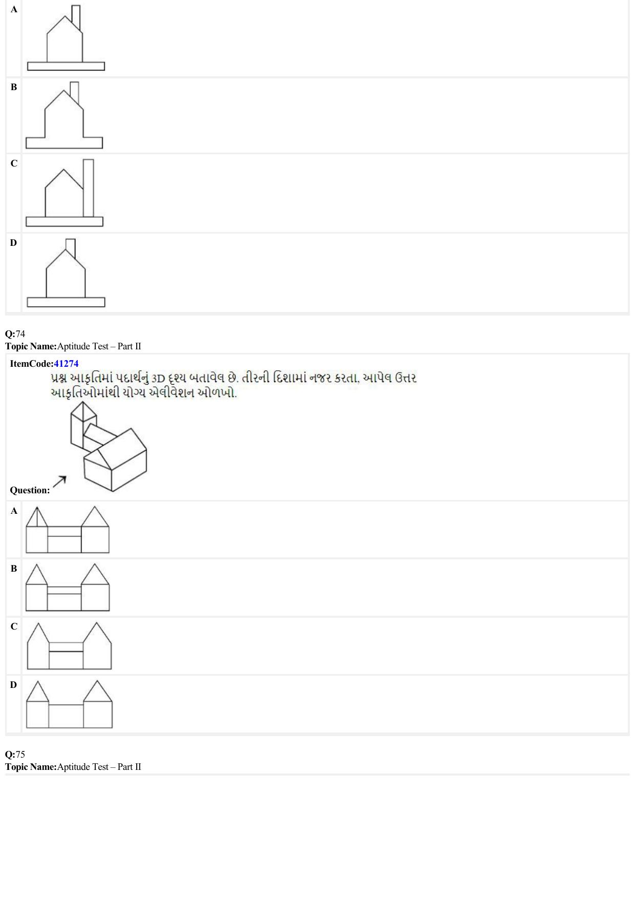 JEE Mains 2022: B Arch & B Planning Gujarati (Shift A2) 23-06-2022 Question Paper - Page 23