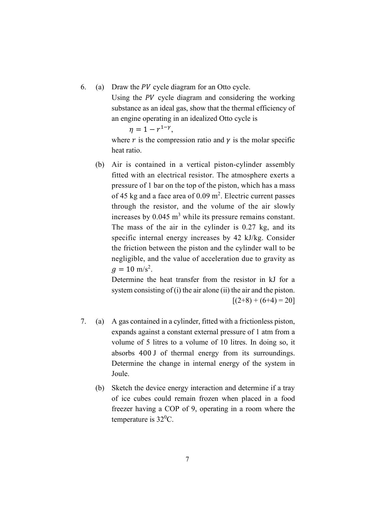ISI Admission Test M.Tech (QROR) 2024 Sample Paper - Page 7