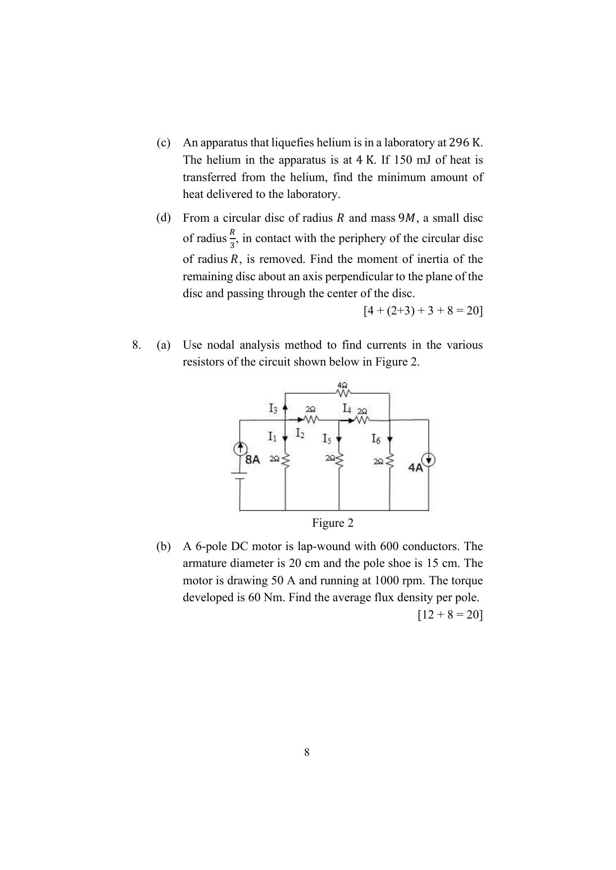 ISI Admission Test M.Tech (QROR) 2024 Sample Paper - Page 8